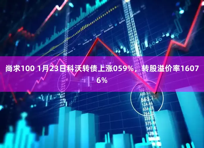 尚求100 1月23日科沃转债上涨059%，转股溢价率16076%